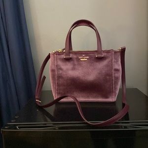 Kate Spade Purple Velvet Hnadbag